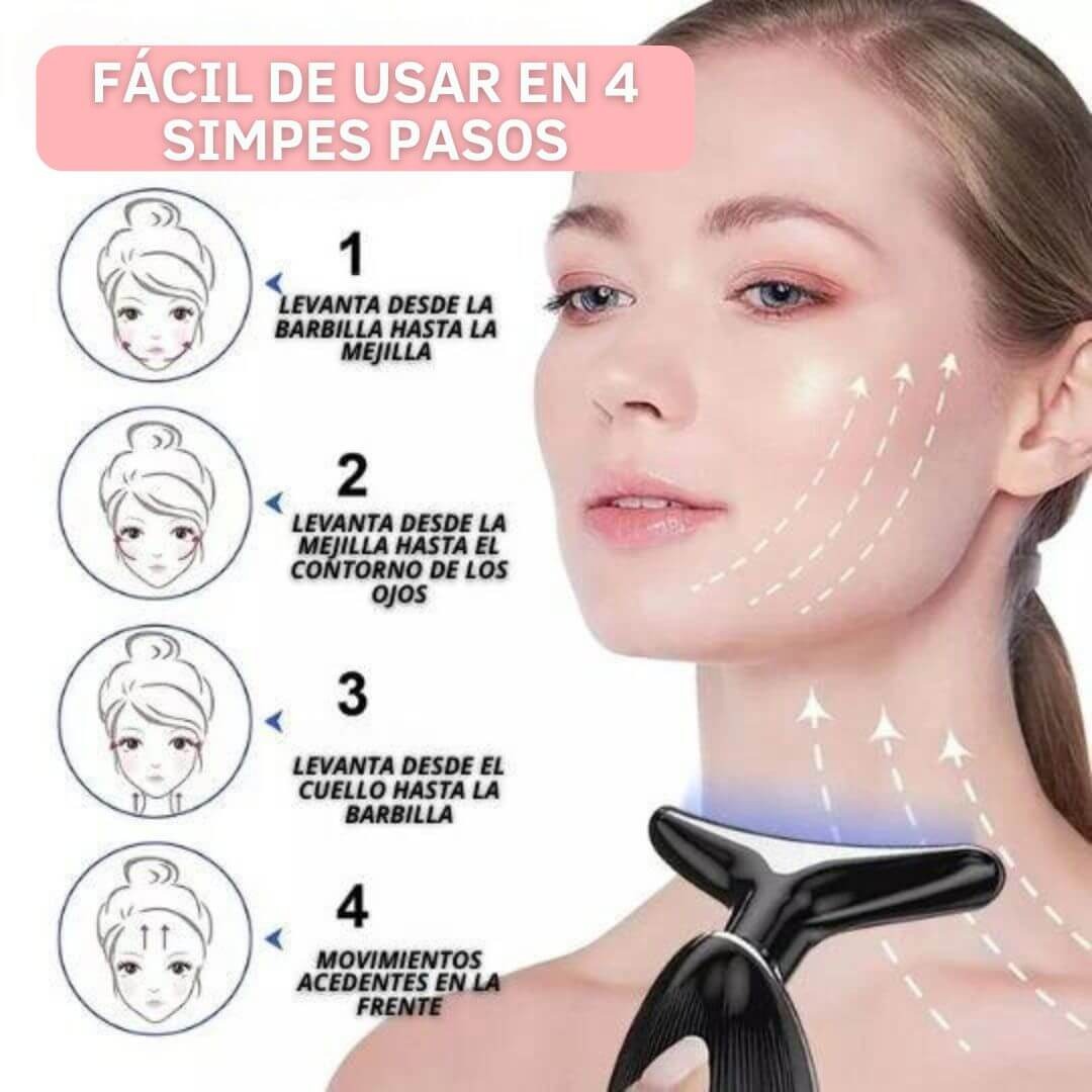 MASAJEADOR FACIAL LED