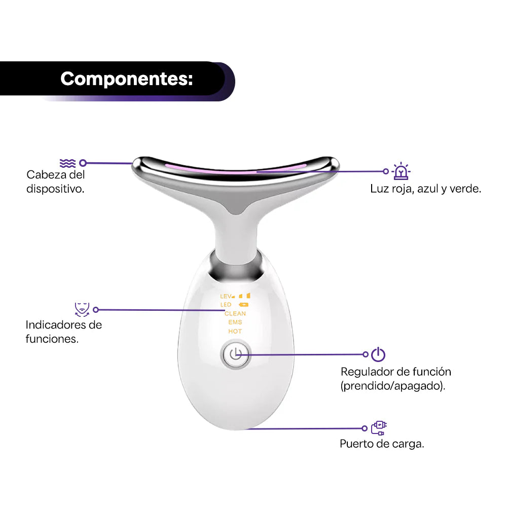 MASAJEADOR FACIAL LED